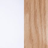 Pack de 4 Sillas para Comedor, Cocina o Salón – Simil Piel Blanca y Madera, Medidas: 48 cm x 45 cm x 84 cm.