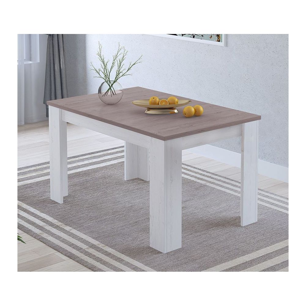 Mesa de Comedor Extensible, Mesa Salón, Robusta, Color Andersen Pino Gris, 138-198 cm (Largo) x 88 cm (Ancho) x 76 cm (Alto)