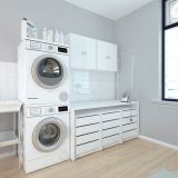 Cajonera 4 cajones | Color: Blanco | Medidas: 62 cm x 50 cm x 44 cm mueble dormitorio