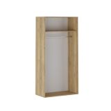 Meyvaser Armario ropero Para dormitorio con 2 puertas correderas Color Mauvella 200x100x50 Cm